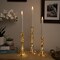 Northlight LED Lighted Golden Sparkles Taper Candle Holders - 13" - Set of 3